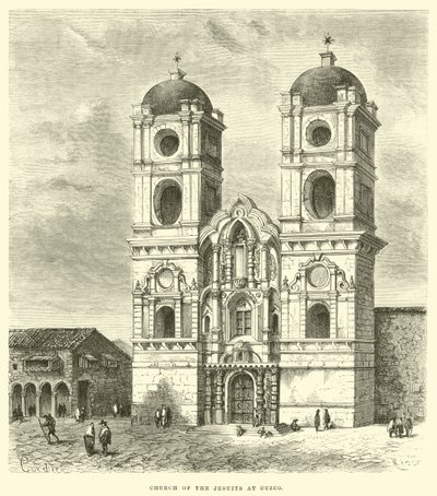 Église des Jésuites à Cuzco - Edouard Riou